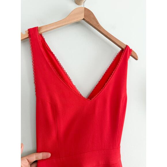 Sézane | Sezane | Robe Alya Dress in Coral/Red | Sz 36/4 - Picture 3 of 12